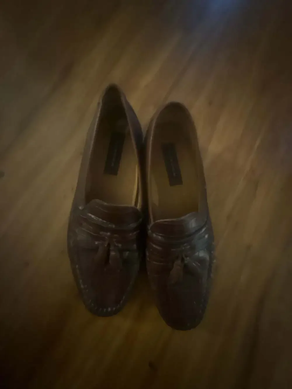 Florsheim Pisa Moc Toe Tassel Loafers in Brown Crocodile Print